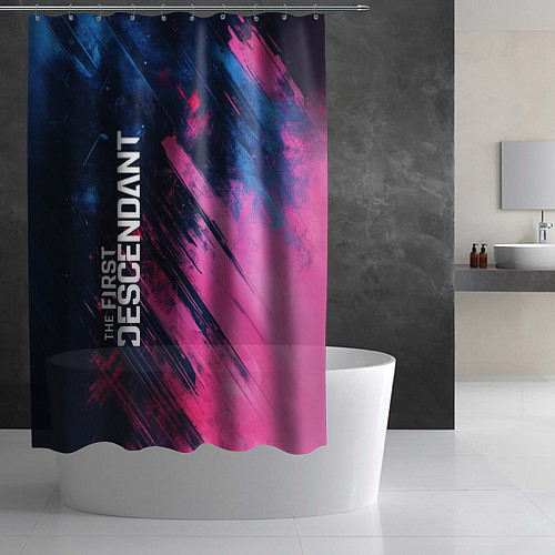 Шторка для ванной The First Descendant - Texture / 3D-принт – фото 2