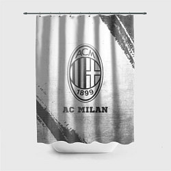 Шторка для душа AC Milan - white gradient, цвет: 3D-принт