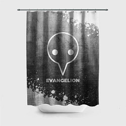 Шторка для душа Evangelion - grey gradient, цвет: 3D-принт