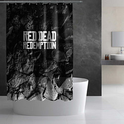 Шторка для душа Red Dead Redemption black graphite, цвет: 3D-принт — фото 2