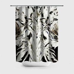 Шторка для душа Black and white abstraction, цвет: 3D-принт