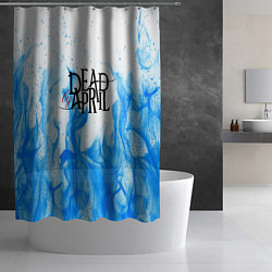 Шторка для душа Dead by april fire blue, цвет: 3D-принт — фото 2