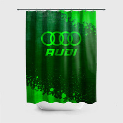 Шторка для душа Audi - green gradient, цвет: 3D-принт