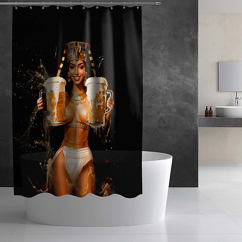Шторка для ванной Египетское пиво - царское предложение / 3D-принт – фото 2