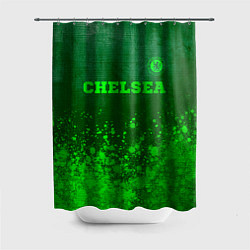 Шторка для душа Chelsea - green gradient посередине, цвет: 3D-принт