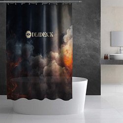 Шторка для душа Deadlock лого и туман, цвет: 3D-принт — фото 2