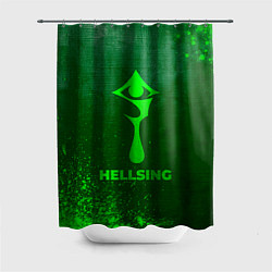 Шторка для душа Hellsing - green gradient, цвет: 3D-принт