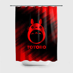 Шторка для душа Totoro - red gradient, цвет: 3D-принт