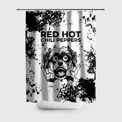 Шторка для душа Red Hot Chili Peppers - рок пес, цвет: 3D-принт