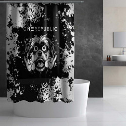 Шторка для душа OneRepublic рок пес, цвет: 3D-принт — фото 2