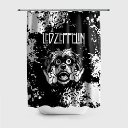 Шторка для душа Led Zeppelin рок пес, цвет: 3D-принт