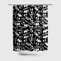 Шторка для душа Marshmello pattern music, цвет: 3D-принт