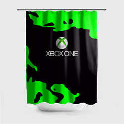 Шторка для душа Xbox fire green, цвет: 3D-принт