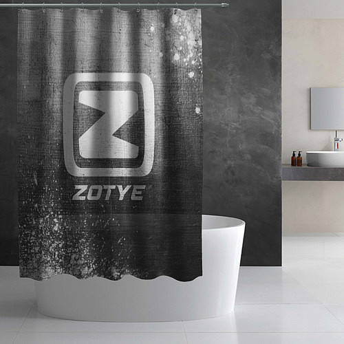 Шторка для ванной Zotye - grey gradient / 3D-принт – фото 2