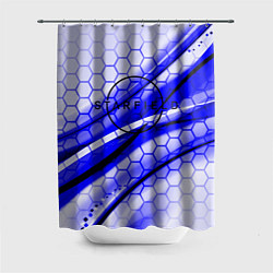 Шторка для душа Starfield hexagon space, цвет: 3D-принт