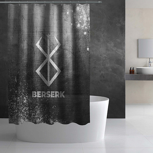 Шторка для ванной Berserk - grey gradient / 3D-принт – фото 2