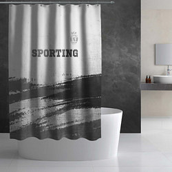 Шторка для душа Sporting - white gradient посередине, цвет: 3D-принт — фото 2