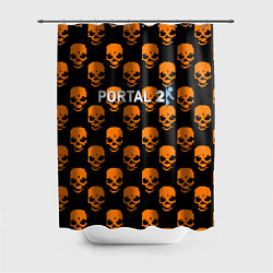 Шторка для душа Portal skull pattern, цвет: 3D-принт