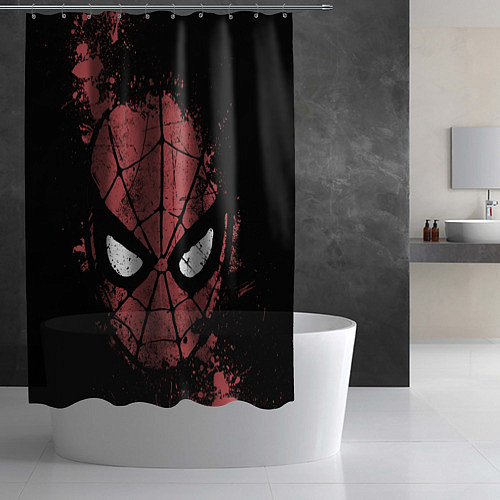 Шторка для ванной Spider-man splashes / 3D-принт – фото 2