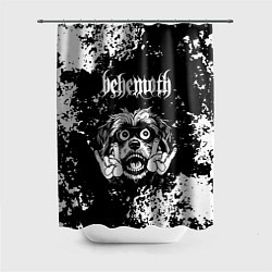 Шторка для душа Behemoth рок пес, цвет: 3D-принт