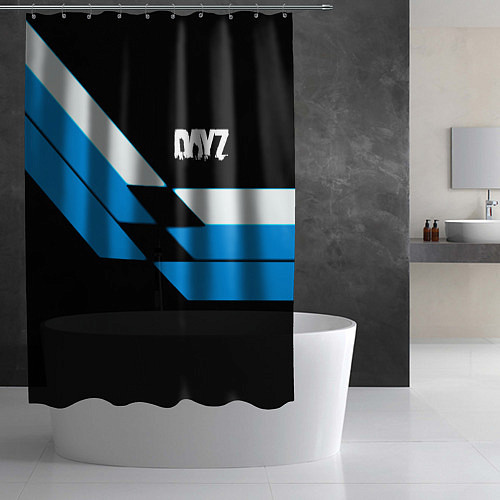 Шторка для ванной Dayz geometry steel / 3D-принт – фото 2