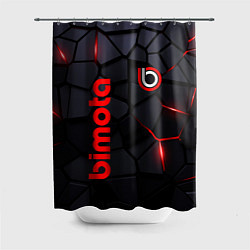 Шторка для душа Bimoto - плиты с эффектом свечения, цвет: 3D-принт