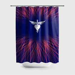 Шторка для душа Bon Jovi red energy, цвет: 3D-принт