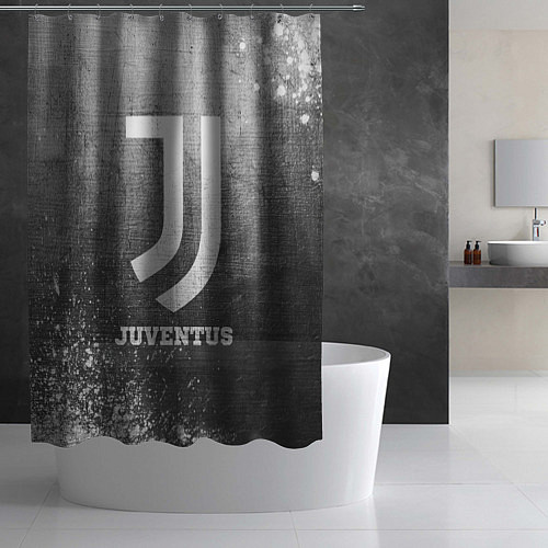 Шторка для ванной Juventus - grey gradient / 3D-принт – фото 2