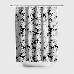 Шторка для душа Мороз на стекле, цвет: 3D-принт