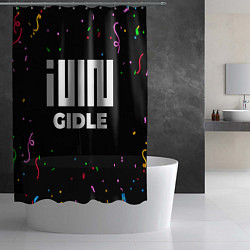 Шторка для душа Gidle конфети, цвет: 3D-принт — фото 2