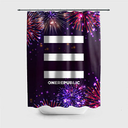 Шторка для душа Праздничный OneRepublic, цвет: 3D-принт