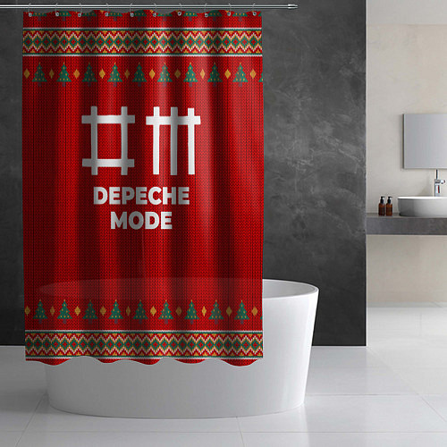 Шторка для ванной Depeche Mode new year / 3D-принт – фото 2