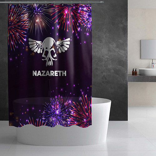 Шторка для ванной Праздничный Nazareth / 3D-принт – фото 2