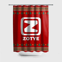 Шторка для душа Zotye new year, цвет: 3D-принт