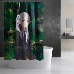 Шторка для душа Фрирен в летнем лесу, цвет: 3D-принт — фото 2