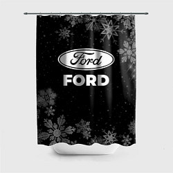 Шторка для душа Снежный Ford, цвет: 3D-принт