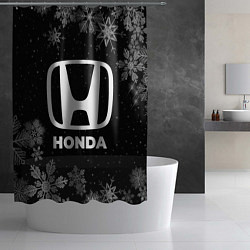 Шторка для душа Снежный Honda, цвет: 3D-принт — фото 2