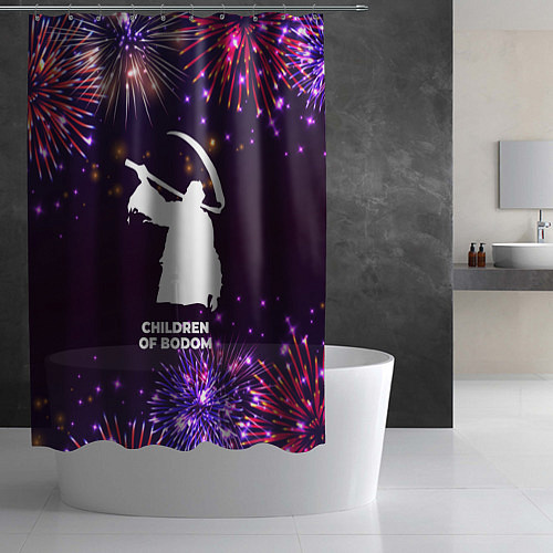 Шторка для ванной Праздничный Children of Bodom / 3D-принт – фото 2