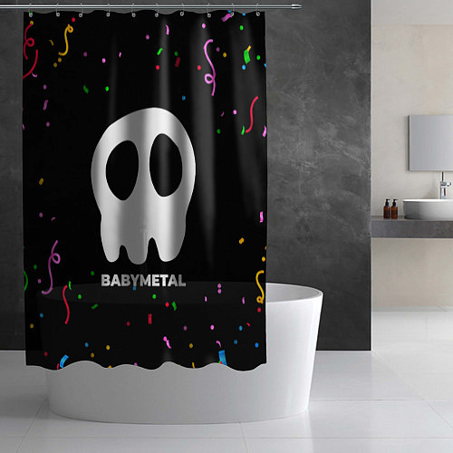 Шторка для ванной Babymetal конфети / 3D-принт – фото 2