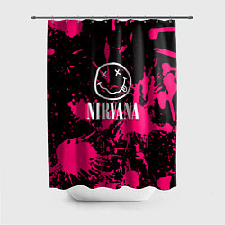 Шторка для душа Nirvana pink color, цвет: 3D-принт