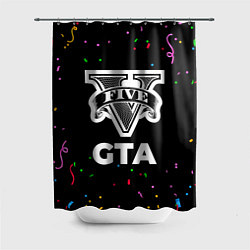 Шторка для душа GTA конфети, цвет: 3D-принт