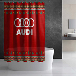 Шторка для душа Audi new year, цвет: 3D-принт — фото 2