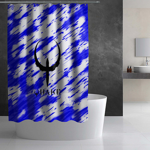Шторка для ванной Quake огненные краски / 3D-принт – фото 2