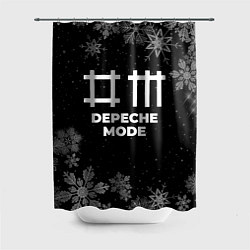 Шторка для душа Снежный Depeche Mode, цвет: 3D-принт