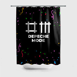 Шторка для душа Depeche Mode конфети, цвет: 3D-принт