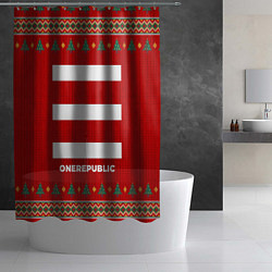 Шторка для душа OneRepublic new year, цвет: 3D-принт — фото 2