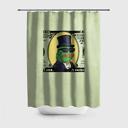 Шторка для душа Pepe is the main cryptocurrency, цвет: 3D-принт