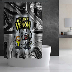 Шторка для душа We are Venom - Morty, цвет: 3D-принт — фото 2