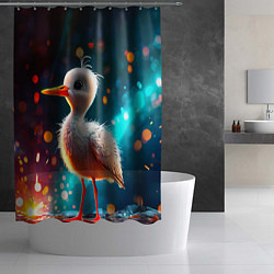 Шторка для душа Аистенок, цвет: 3D-принт — фото 2