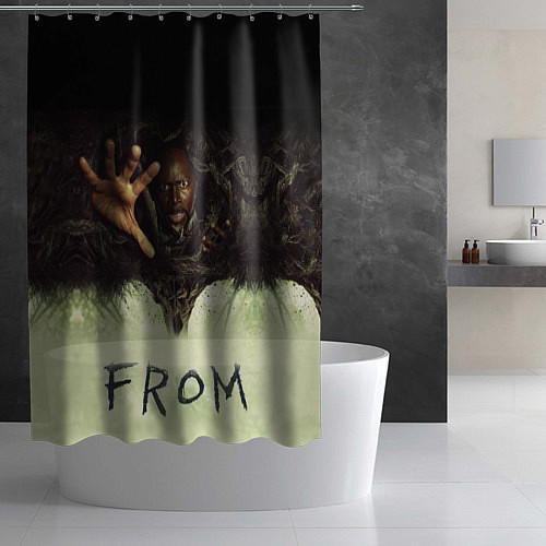 Шторка для ванной Извне сериал ужастик / 3D-принт – фото 2